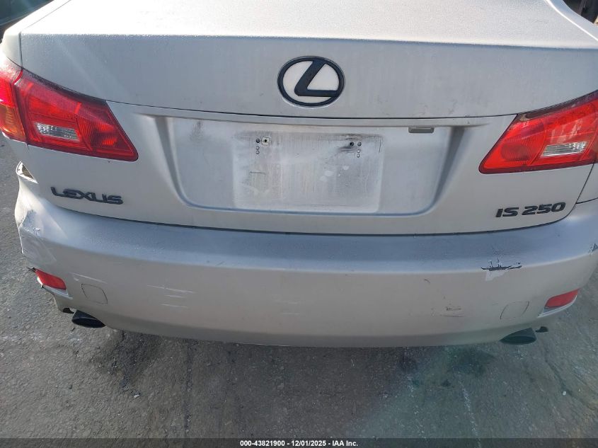 2006 Lexus Is 250 VIN: JTHBK262465004635 Lot: 43821900