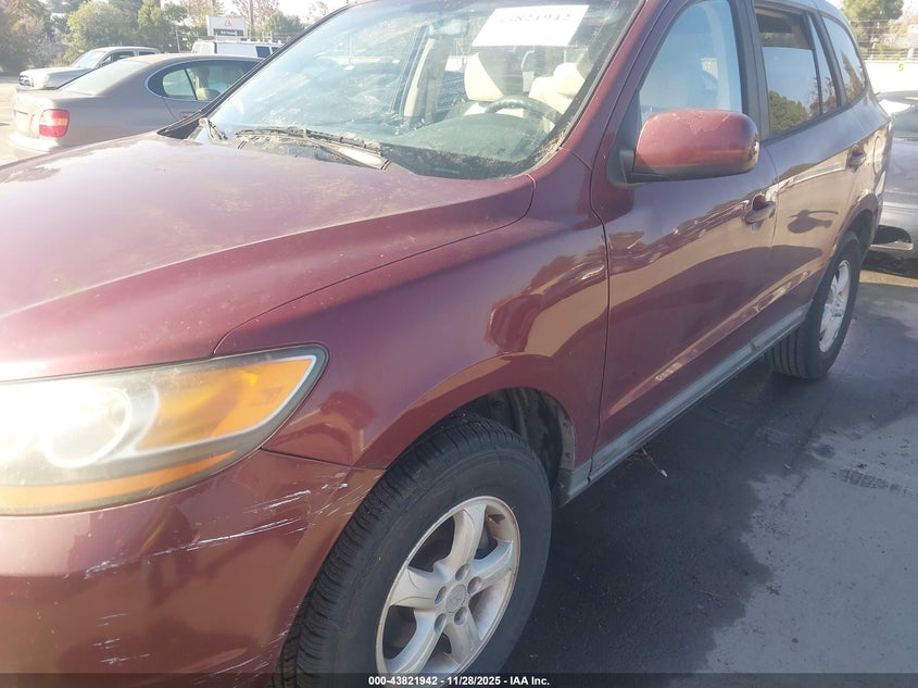 2008 Hyundai Santa Fe Gls VIN: 5NMSG13D48H156305 Lot: 43821942