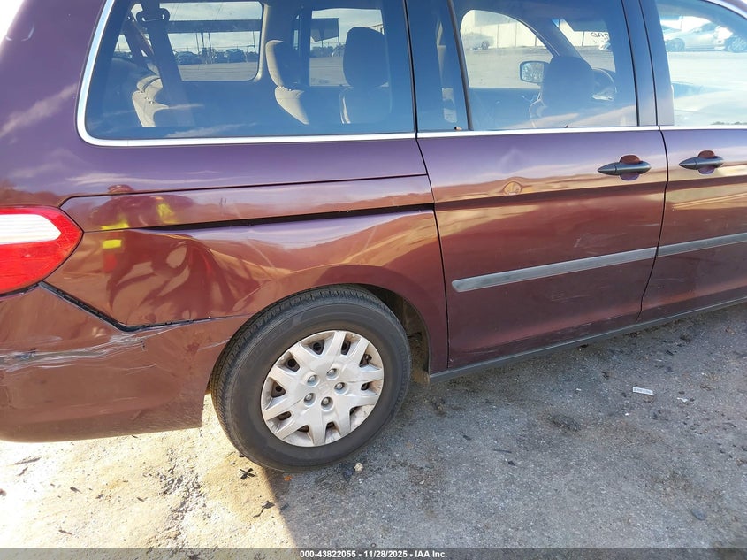 2007 Honda Odyssey Lx VIN: 5FNRL38217B008593 Lot: 43822055