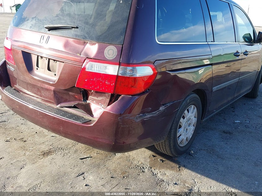 2007 Honda Odyssey Lx VIN: 5FNRL38217B008593 Lot: 43822055