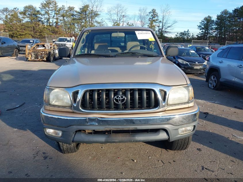 2002 Toyota Tacoma VIN: 5TEWM72N62Z029621 Lot: 43822094