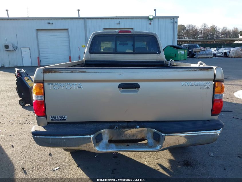 2002 Toyota Tacoma VIN: 5TEWM72N62Z029621 Lot: 43822094