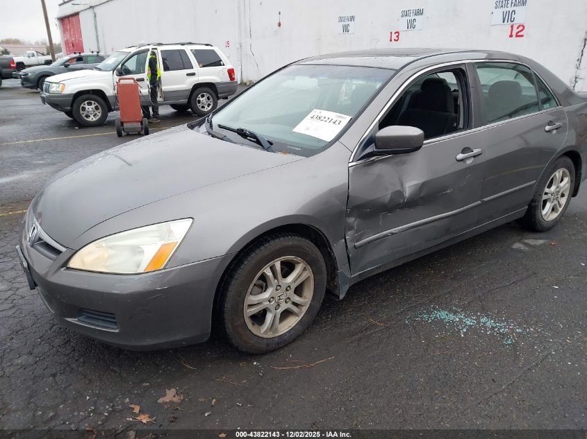 2006 Honda Accord 2.4 Ex VIN: 1HGCM567X6A084612 Lot: 43822143