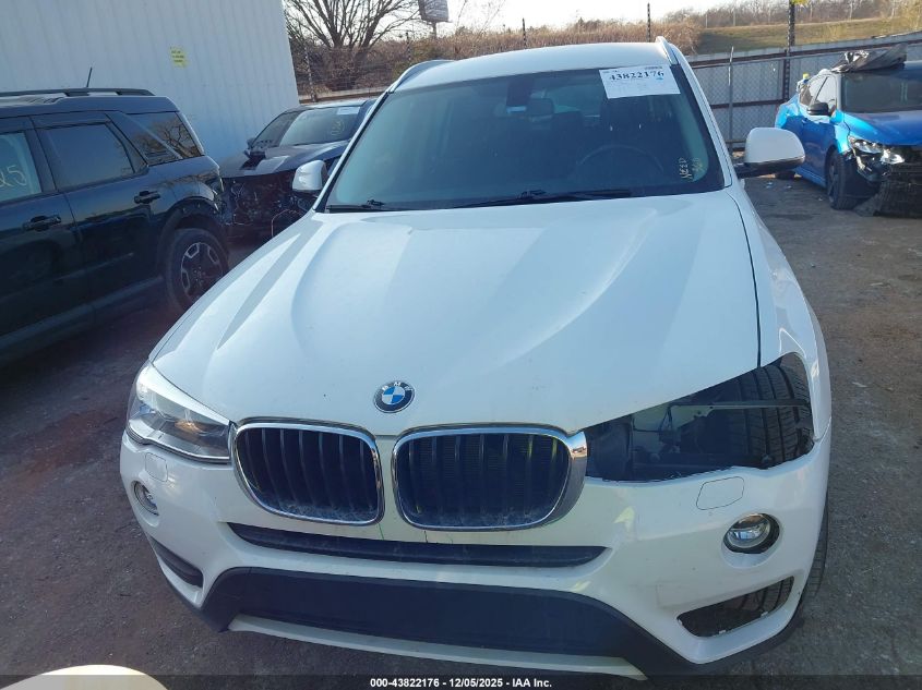 2017 BMW X3 Sdrive28I VIN: 5UXWZ7C36H0V86485 Lot: 43822176
