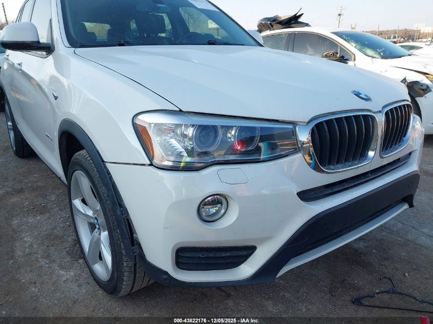 2017 BMW X3 Sdrive28I VIN: 5UXWZ7C36H0V86485 Lot: 43822176