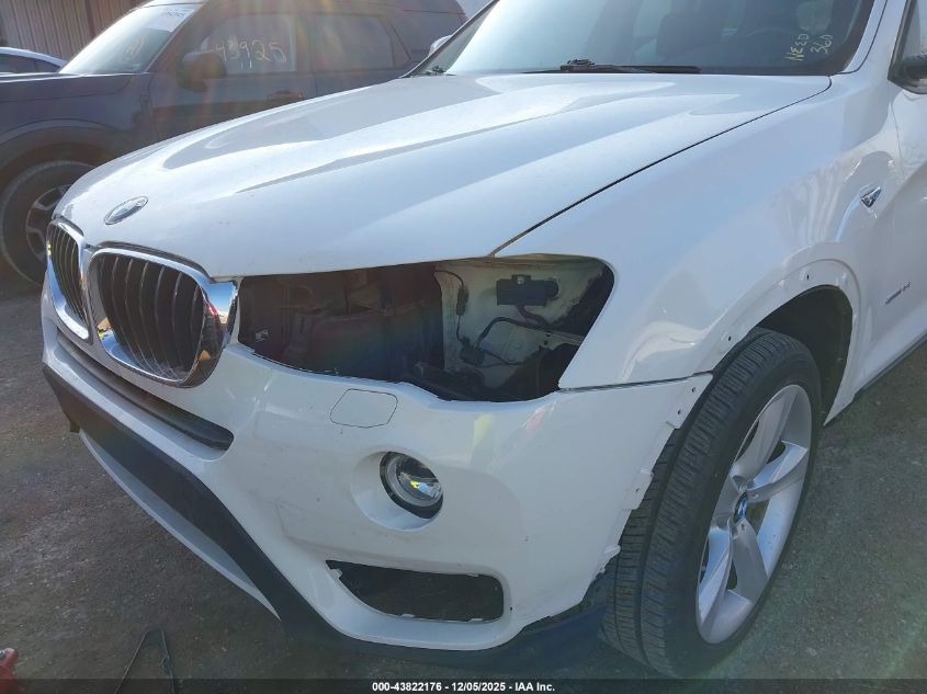 2017 BMW X3 Sdrive28I VIN: 5UXWZ7C36H0V86485 Lot: 43822176