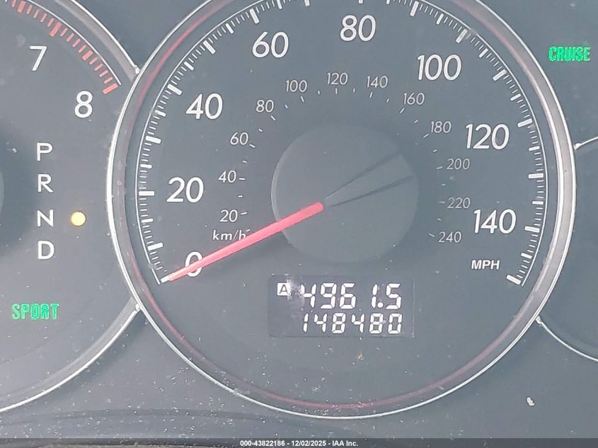 2008 Subaru Legacy 2.5I VIN: 4S3BL616787224603 Lot: 43822186