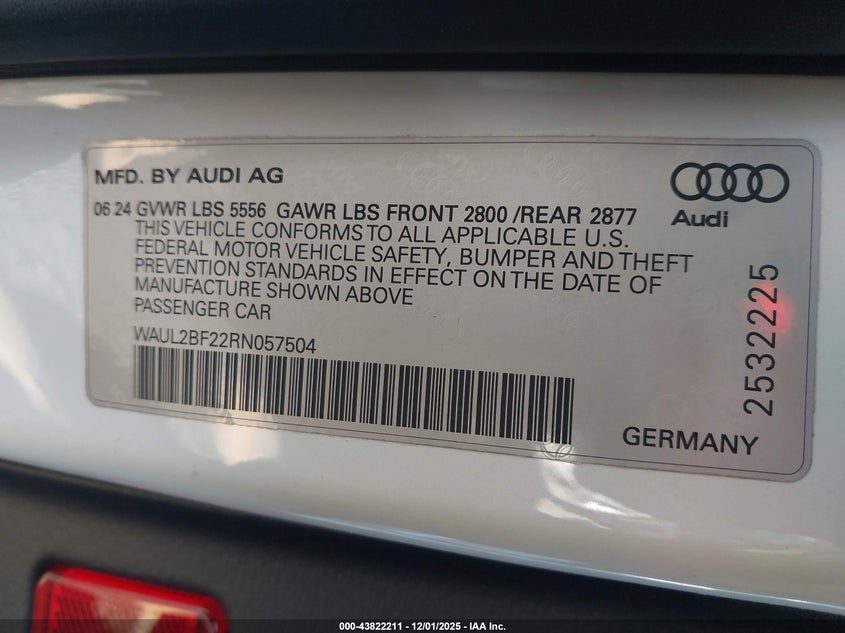 WAUL2BF22RN057504 2024 AUDI A6 photo no. 9