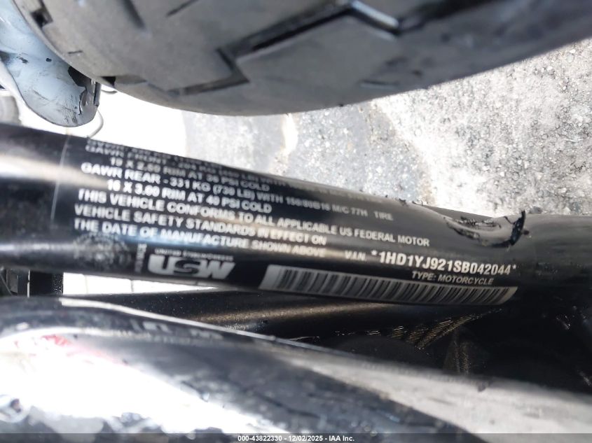 2025 Harley-Davidson Fxbb VIN: 1HD1YJ921SB042044 Lot: 43822330