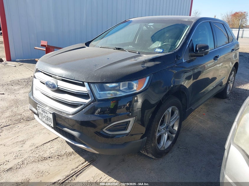Vin: 2fmpk4k96hbb52608, lot: 44317832, ford edge titanium 20172
