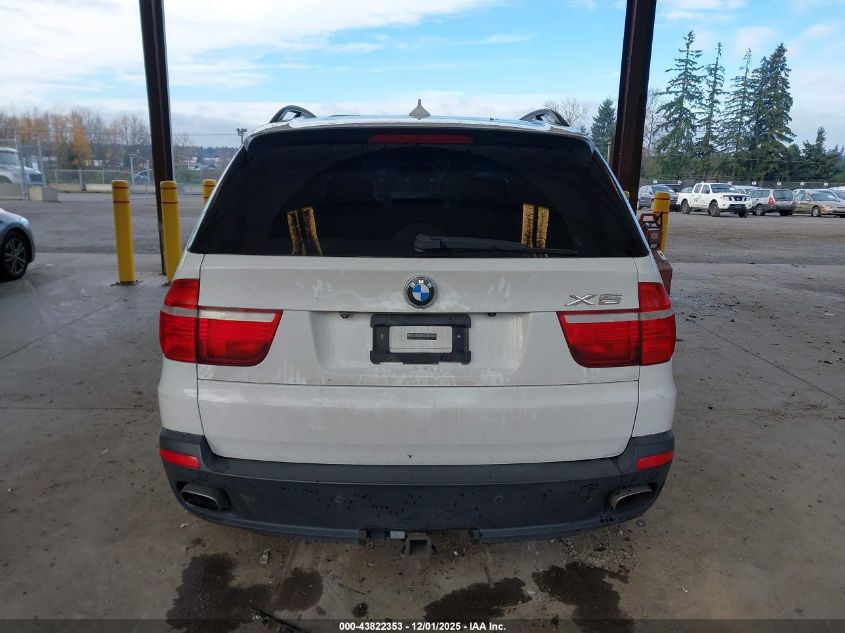 2008 BMW X5 4.8I VIN: 5UXFE83568L161804 Lot: 43822353
