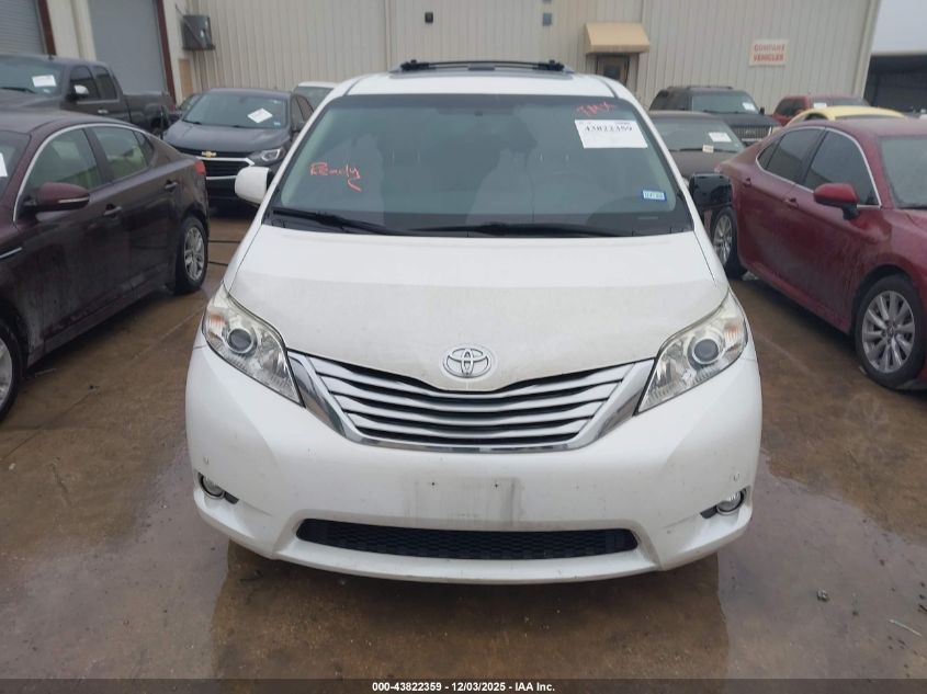 2012 Toyota Sienna Limited V6 7 Passenger VIN: 5TDYK3DC8CS243544 Lot: 43822359