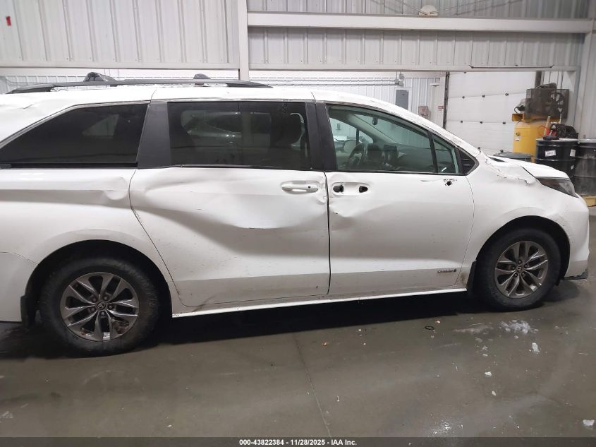 2021 Toyota Sienna Le VIN: 5TDBSKFCXMS035101 Lot: 43822384
