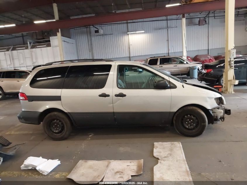 2001 Toyota Sienna Le VIN: 4T3ZF13C11U364510 Lot: 43822496