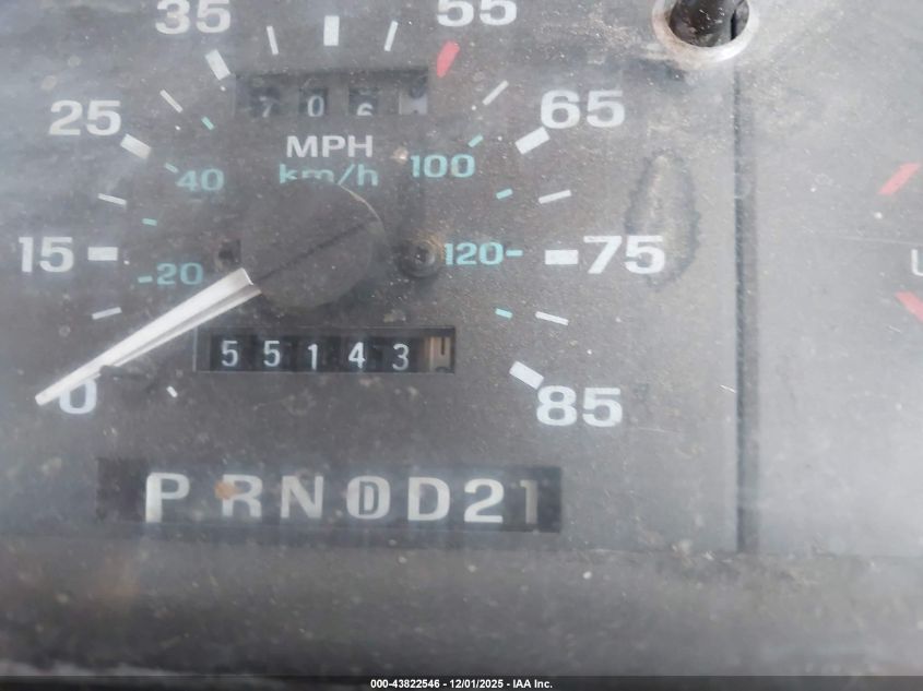 1993 Ford Ranger VIN: 1FTCR10UXPPA21743 Lot: 43822546