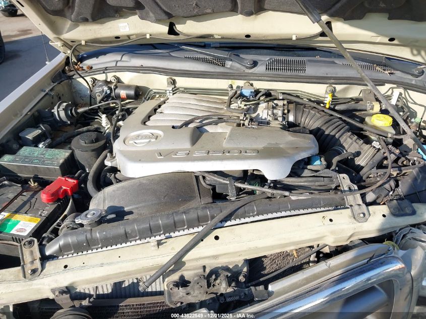 2001 Nissan Pathfinder Le VIN: JN8DR09Y21W607844 Lot: 43822549