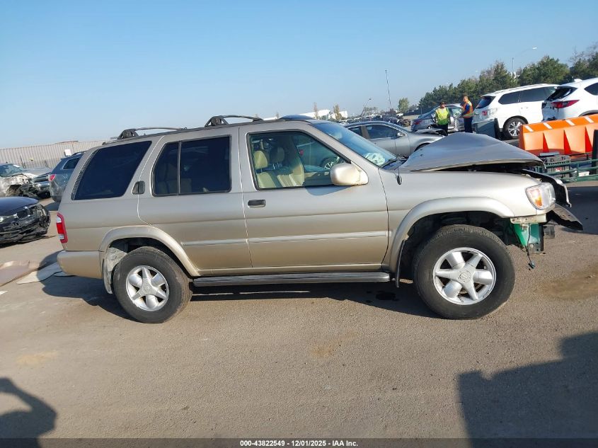 2001 Nissan Pathfinder Le VIN: JN8DR09Y21W607844 Lot: 43822549