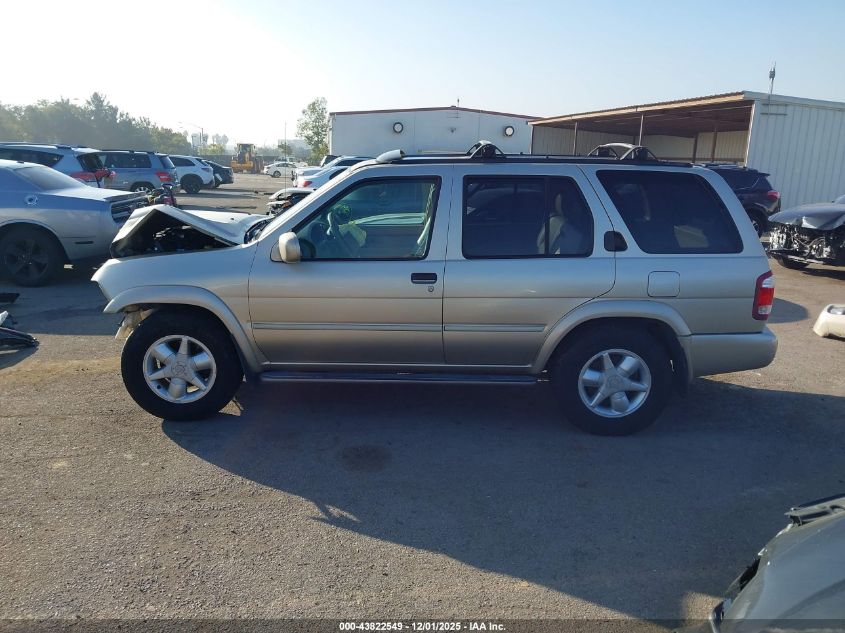 2001 Nissan Pathfinder Le VIN: JN8DR09Y21W607844 Lot: 43822549