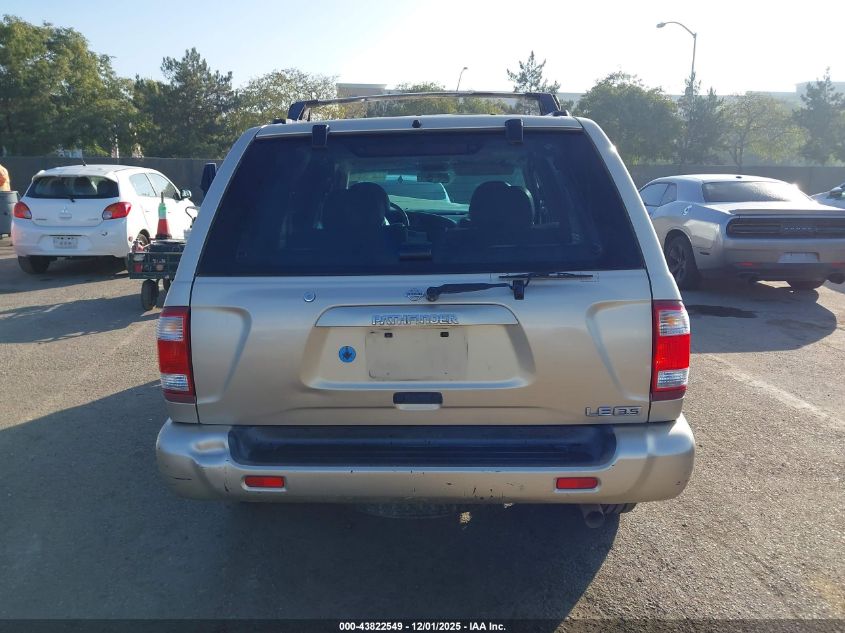 2001 Nissan Pathfinder Le VIN: JN8DR09Y21W607844 Lot: 43822549