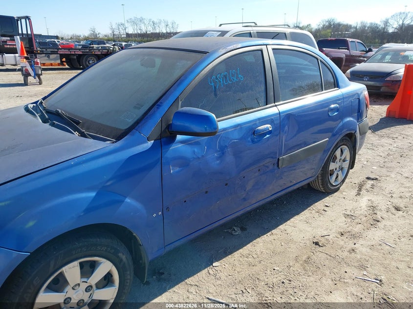2007 Kia Rio Lx VIN: KNADE123576274007 Lot: 43822626