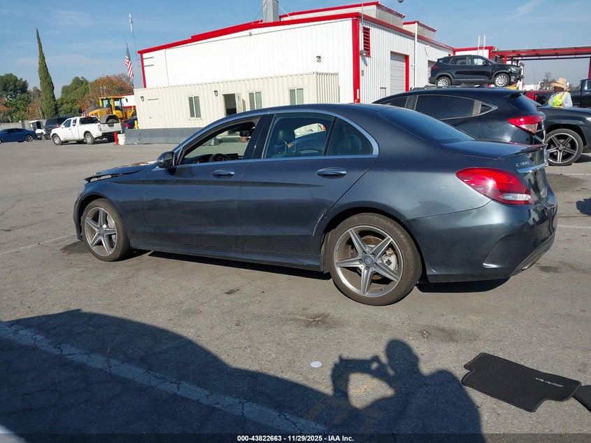 2016 Mercedes-Benz C 300 Sport VIN: 55SWF4JB7GU154778 Lot: 43822663