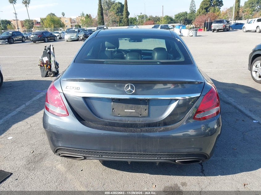 2016 Mercedes-Benz C 300 Sport VIN: 55SWF4JB7GU154778 Lot: 43822663