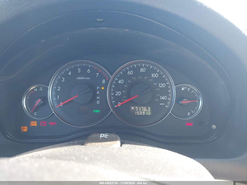 2008 Subaru Outback 2.5I/2.5I L.l. Bean Edition VIN: 4S4BP61C287365844 Lot: 43822739