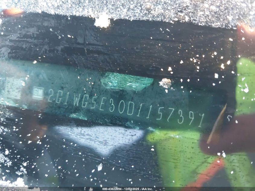 2013 Chevrolet Impala Lt VIN: 2G1WG5E30D1157391 Lot: 43822894