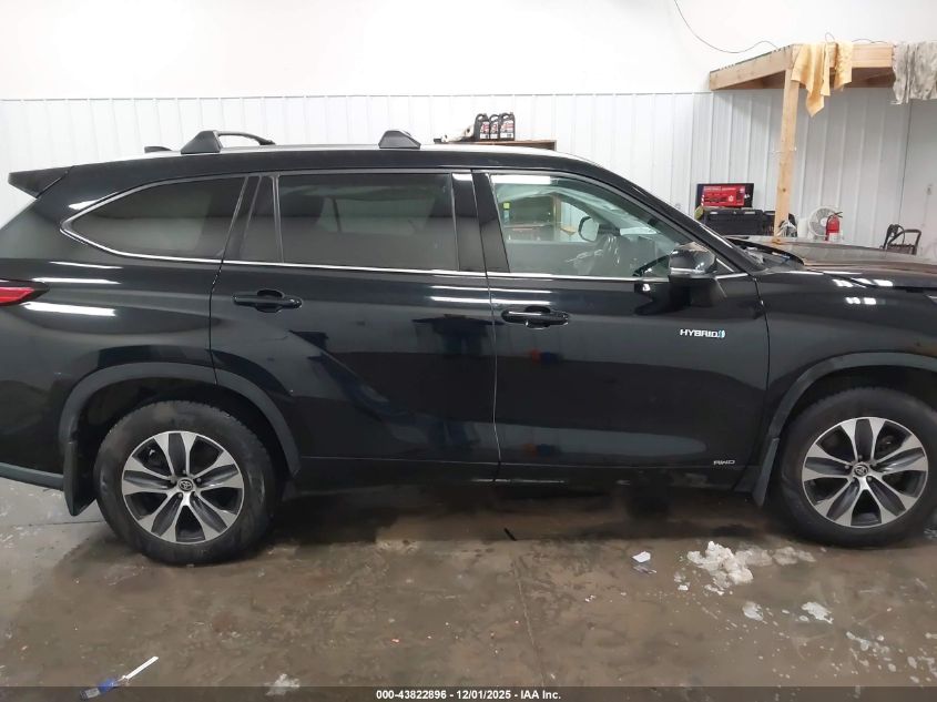 2021 Toyota Highlander Hybrid Xle VIN: 5TDHBRCH8MS535597 Lot: 43822896