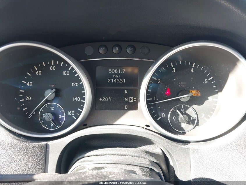 2007 Mercedes-Benz Ml 350 4Matic VIN: 4JGBB86E77A151227 Lot: 43822901