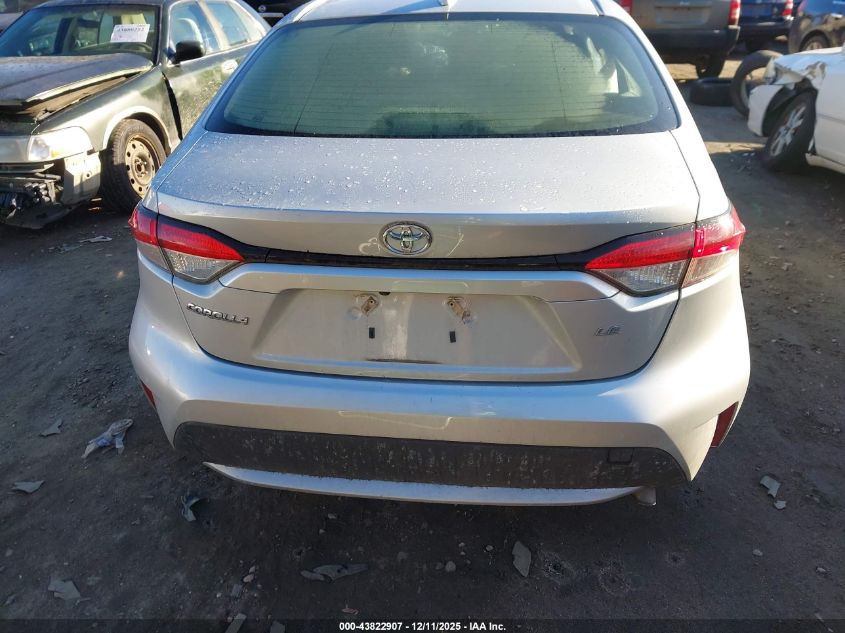 2022 Toyota Corolla Le VIN: JTDEPMAE1N3016894 Lot: 43822907