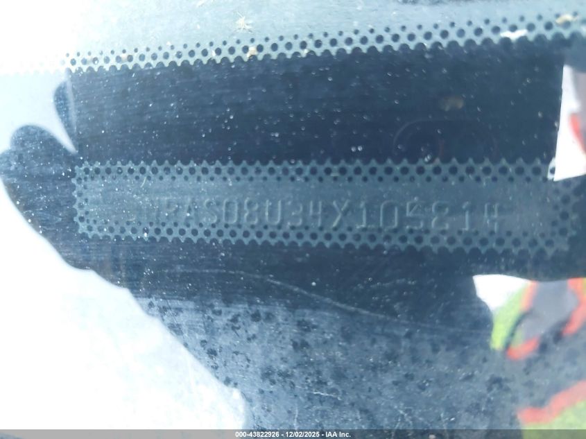 2004 Infiniti Fx35 VIN: JNRAS08U34X105814 Lot: 43822926