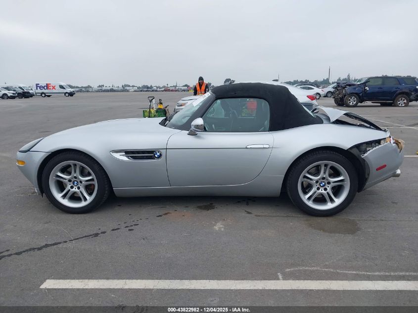 2000 BMW Z8 Rdstr VIN: WBAEJ11040AF78068 Lot: 43822982