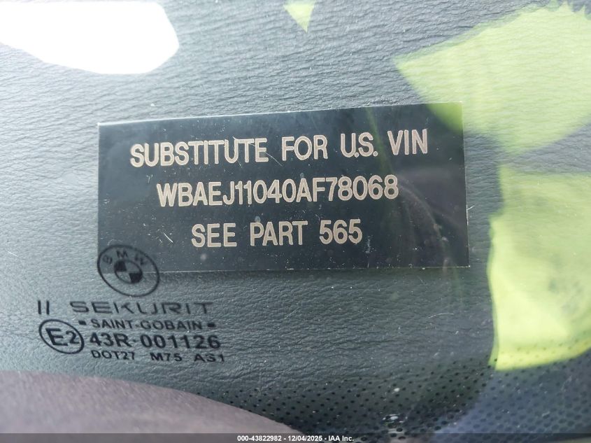 2000 BMW Z8 Rdstr VIN: WBAEJ11040AF78068 Lot: 43822982