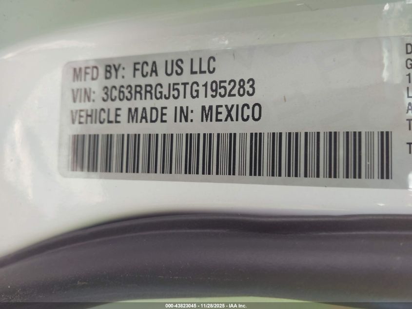 2026 Ram 3500 Tradesman 4X4 8' Box VIN: 3C63RRGJ5TG195283 Lot: 43823045