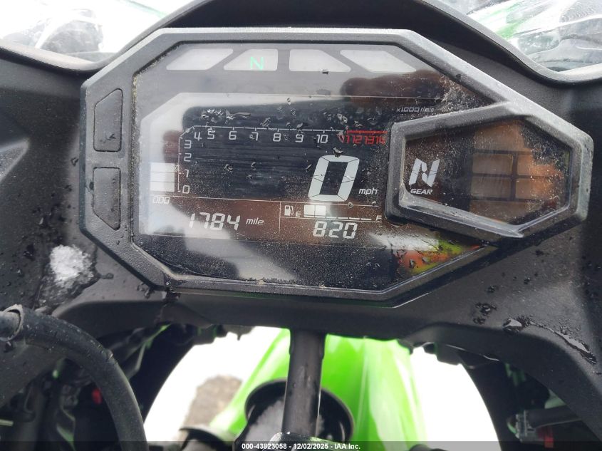 2025 Kawasaki Ex500 H VIN: ML5EXGH10SDA60506 Lot: 43823058