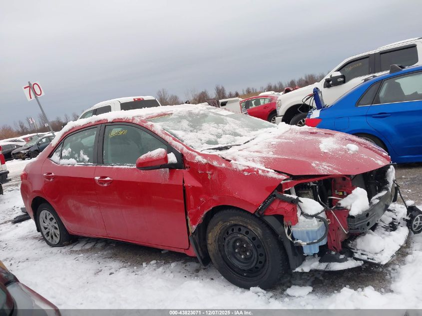 2018 Toyota Corolla Le VIN: 2T1BURHE3JC980994 Lot: 43823071