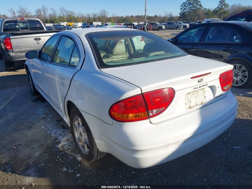 2001 Oldsmobile Alero Gls VIN: 1G3NF52EX1C161658 Lot: 43823074