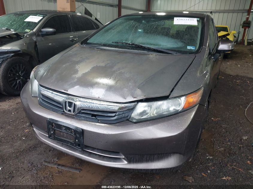 2012 Honda Civic Lx VIN: 2HGFB2F51CH564860 Lot: 43823195