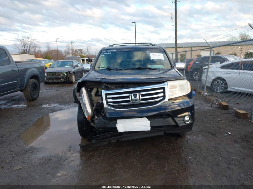 2012 Honda Pilot Touring VIN: 5FNYF4H99CB081291 Lot: 43823202