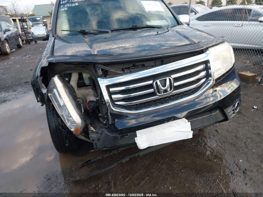 2012 Honda Pilot Touring VIN: 5FNYF4H99CB081291 Lot: 43823202