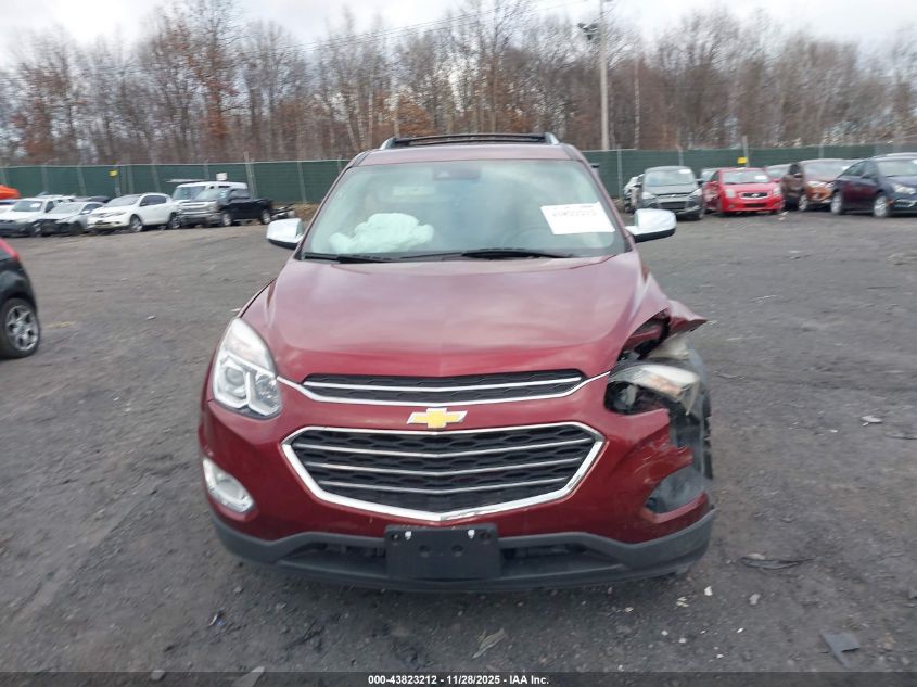 2016 Chevrolet Equinox Ltz VIN: 2GNFLGE33G6265615 Lot: 43823212