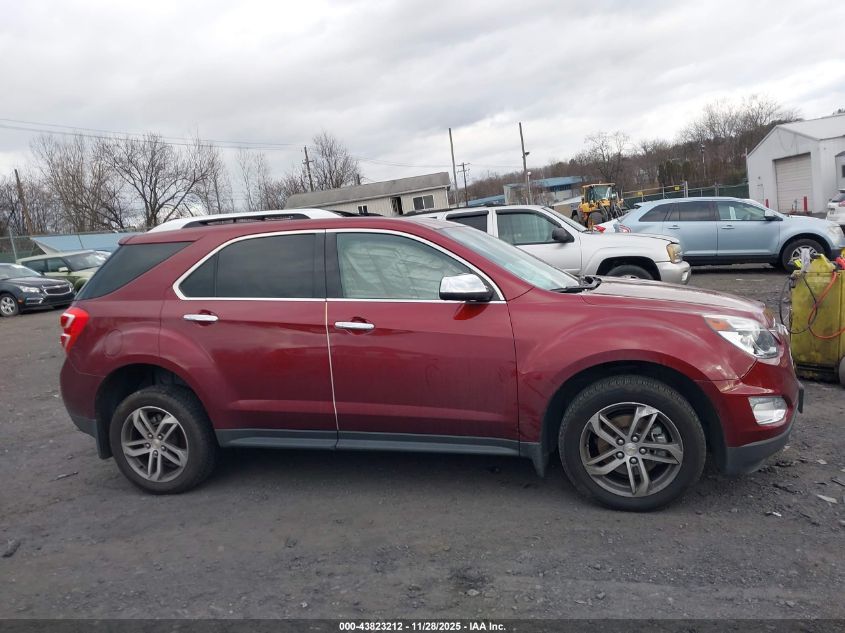 2016 Chevrolet Equinox Ltz VIN: 2GNFLGE33G6265615 Lot: 43823212
