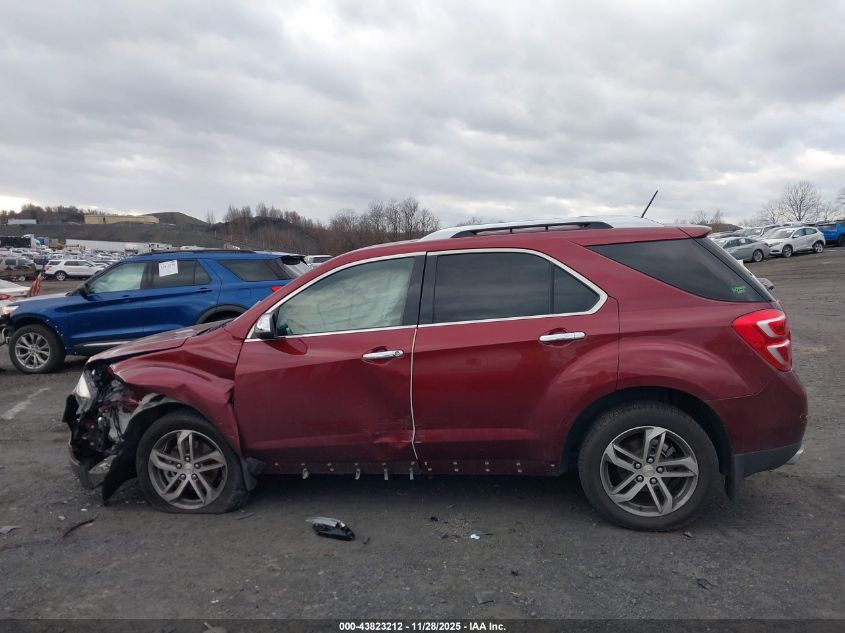 2016 Chevrolet Equinox Ltz VIN: 2GNFLGE33G6265615 Lot: 43823212