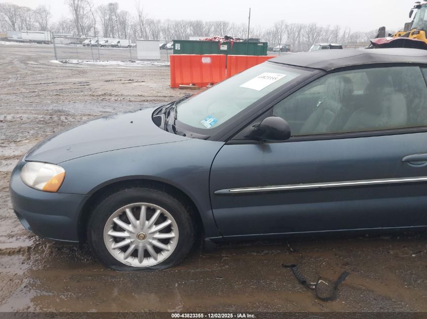 2002 Chrysler Sebring Lxi VIN: 1C3EL55R22N300862 Lot: 43823355