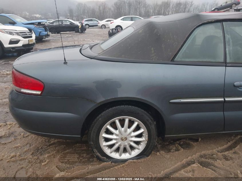 2002 Chrysler Sebring Lxi VIN: 1C3EL55R22N300862 Lot: 43823355