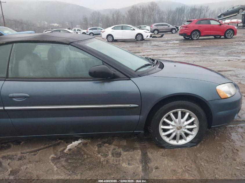 2002 Chrysler Sebring Lxi VIN: 1C3EL55R22N300862 Lot: 43823355