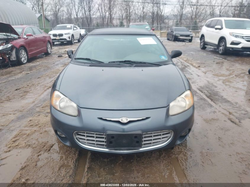 2002 Chrysler Sebring Lxi VIN: 1C3EL55R22N300862 Lot: 43823355