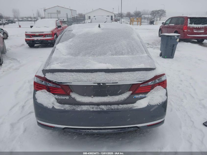 2017 Honda Accord Hybrid VIN: JHMCR6F3XHC010387 Lot: 43823473