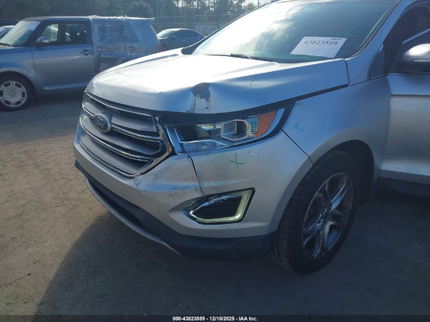 2017 Ford Edge Titanium VIN: 2FMPK3K97HBB17439 Lot: 43823559